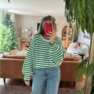 Grey bandit striped sweater